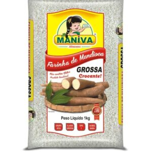 Farinha de Mandioca  Grossa Crocante 1kg embalagem plástica