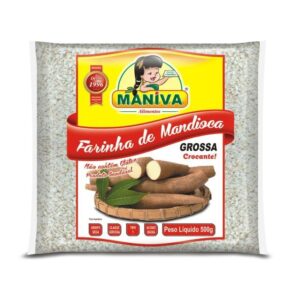 Farinha de Mandioca  Grossa Crocante 500g embalagem plástica