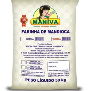 Farinha de Mandioca Branca Média e Grossa 50kg