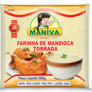 Farinha de Mandioca torrada fina 500g embalagem plástica